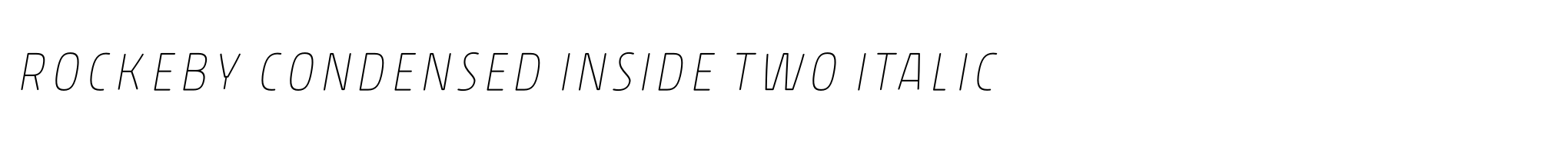 Rockeby Condensed Inside Two Italic image
